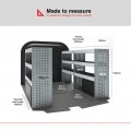 Citroen Relay 2006 on SWB Low Roof (L1H1) - Rhino MR4 3 Bay Internal Van Racking